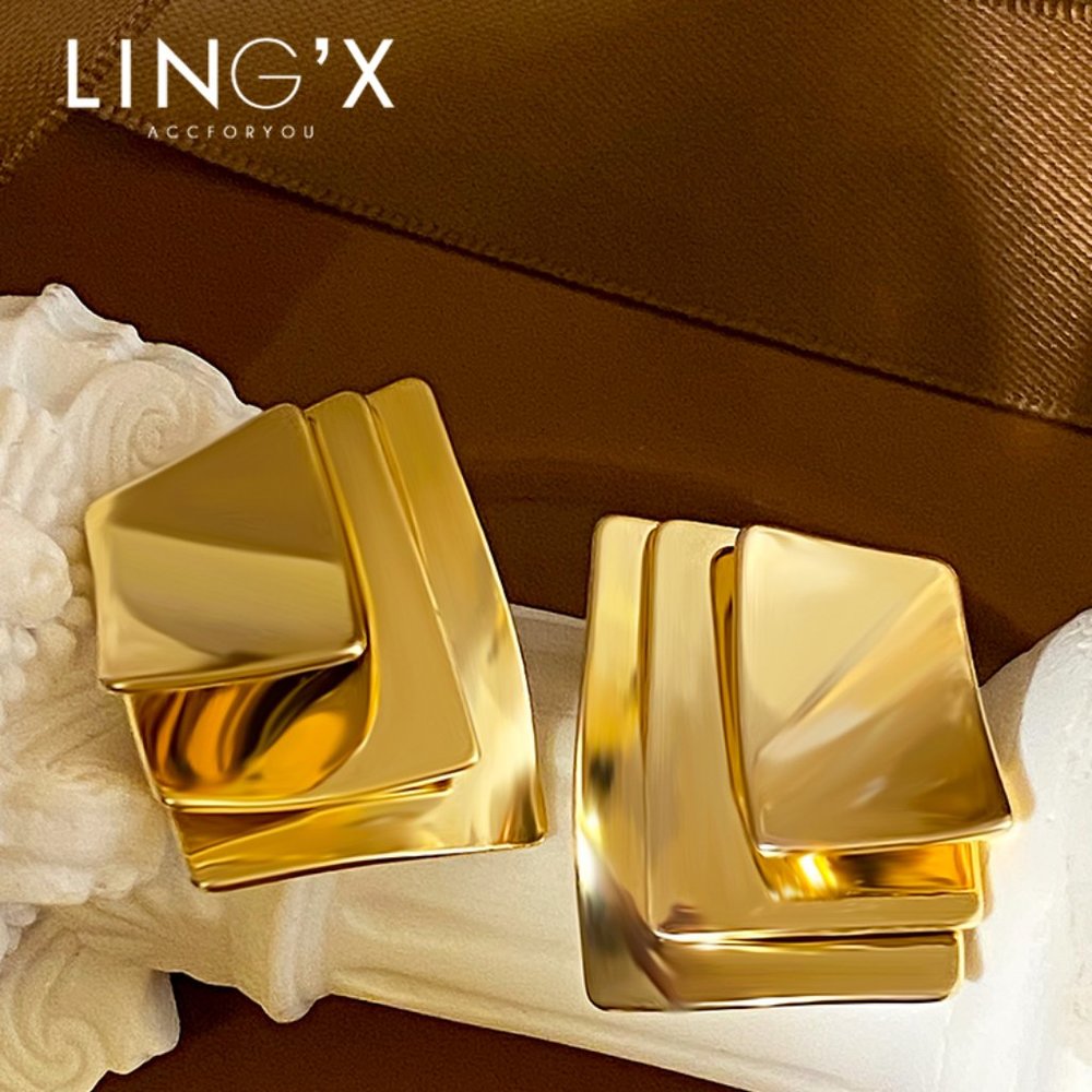 Minimalist Design Metal Multi layered Earrings